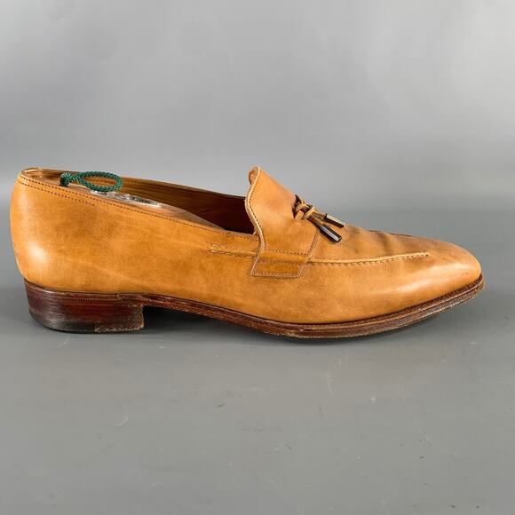 JOHN LOBB Size 9.5 Tan Leather Tassels Loafers main image 7